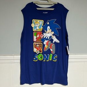 5 for $20! Old Navy Sonic the Hedgehog Muscle Tank size XL 14-16